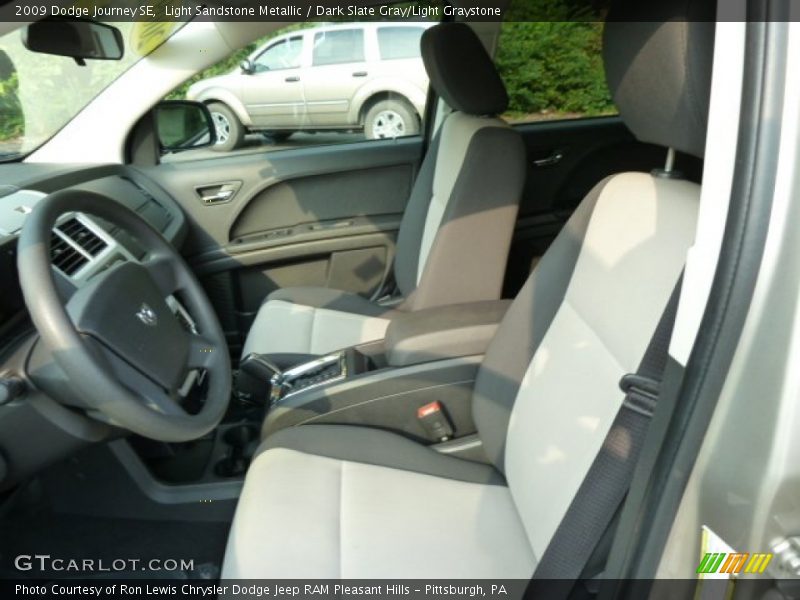 Light Sandstone Metallic / Dark Slate Gray/Light Graystone 2009 Dodge Journey SE