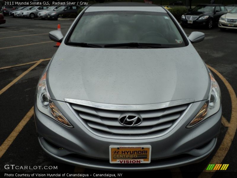 Radiant Silver / Gray 2011 Hyundai Sonata GLS