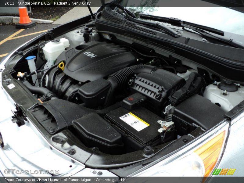 Radiant Silver / Gray 2011 Hyundai Sonata GLS