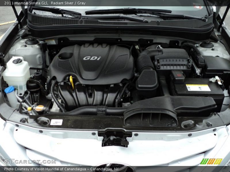 Radiant Silver / Gray 2011 Hyundai Sonata GLS