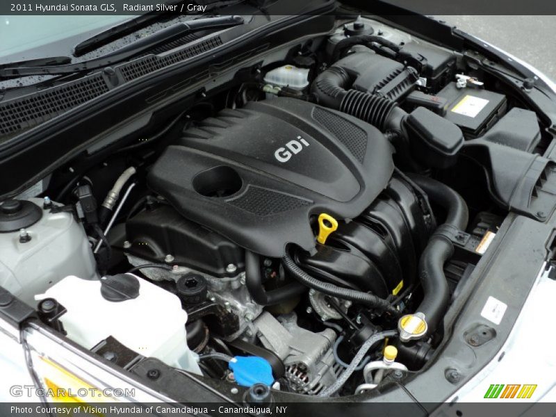 Radiant Silver / Gray 2011 Hyundai Sonata GLS