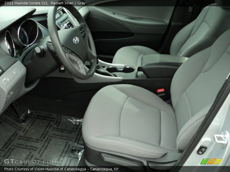 Radiant Silver / Gray 2011 Hyundai Sonata GLS