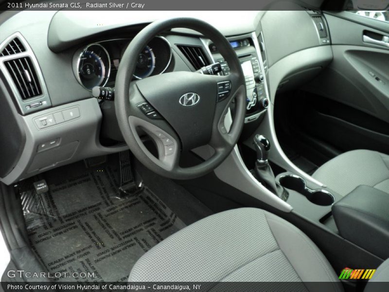 Radiant Silver / Gray 2011 Hyundai Sonata GLS
