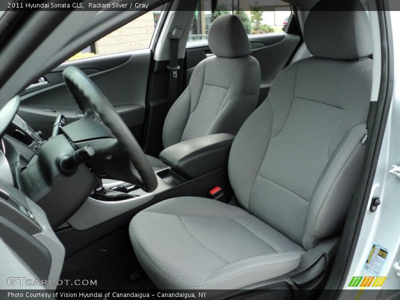 Radiant Silver / Gray 2011 Hyundai Sonata GLS