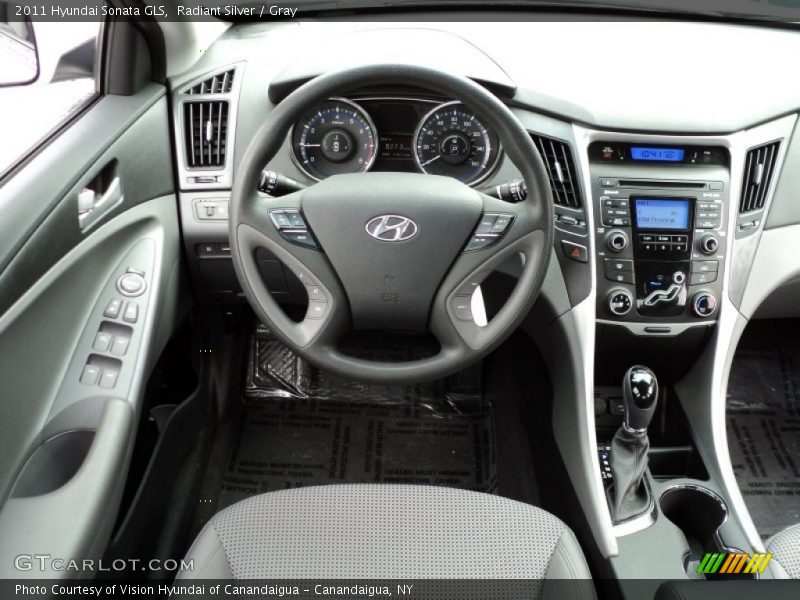 Radiant Silver / Gray 2011 Hyundai Sonata GLS