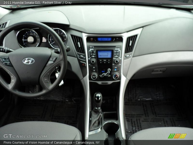 Radiant Silver / Gray 2011 Hyundai Sonata GLS