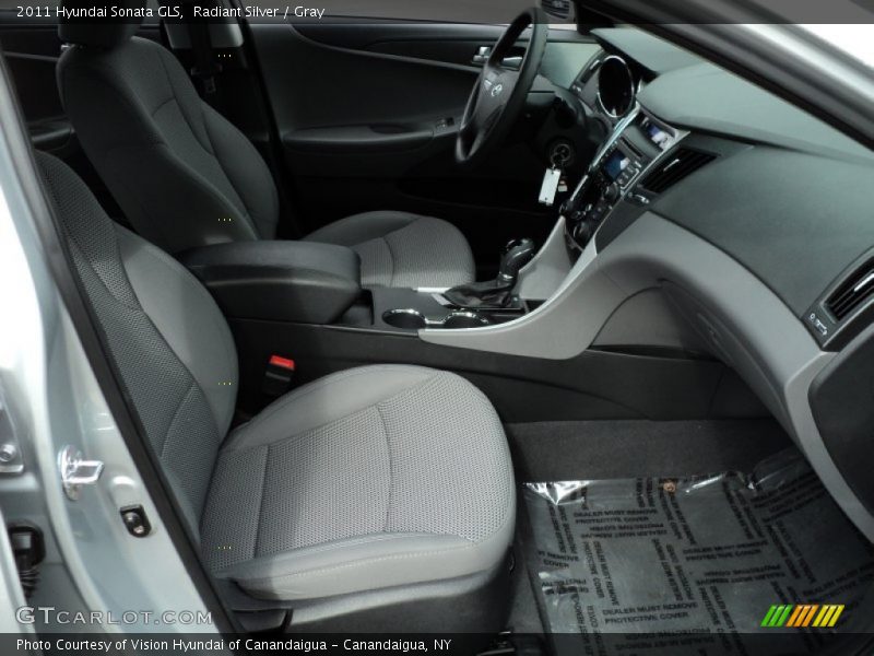 Radiant Silver / Gray 2011 Hyundai Sonata GLS
