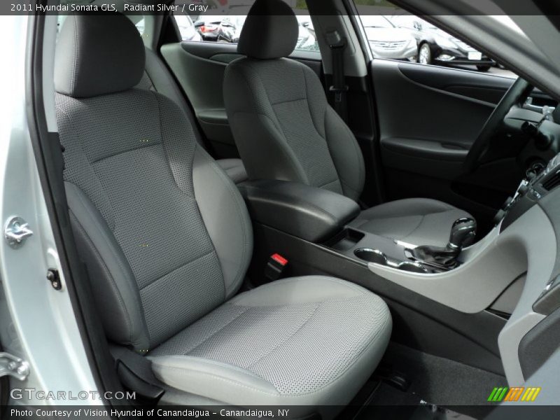 Radiant Silver / Gray 2011 Hyundai Sonata GLS