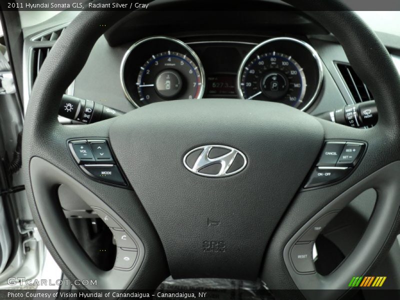 Radiant Silver / Gray 2011 Hyundai Sonata GLS