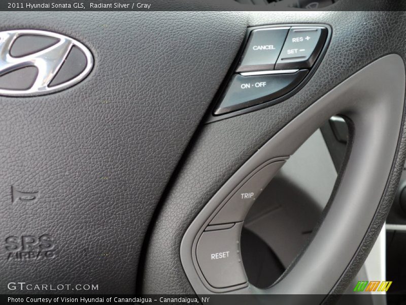 Radiant Silver / Gray 2011 Hyundai Sonata GLS
