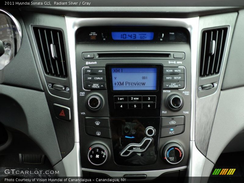 Radiant Silver / Gray 2011 Hyundai Sonata GLS