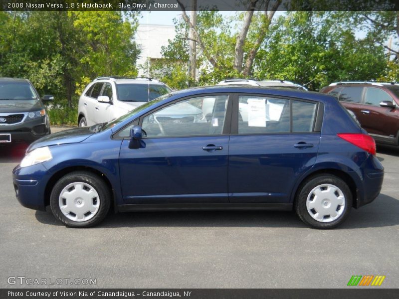 Blue Onyx / Charcoal 2008 Nissan Versa 1.8 S Hatchback