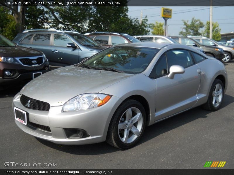 Quicksilver Pearl / Medium Gray 2009 Mitsubishi Eclipse GS Coupe