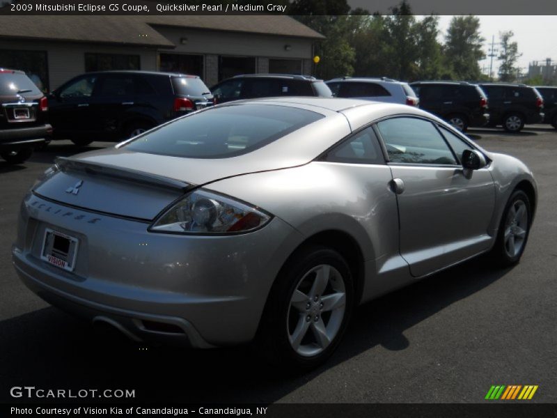 Quicksilver Pearl / Medium Gray 2009 Mitsubishi Eclipse GS Coupe