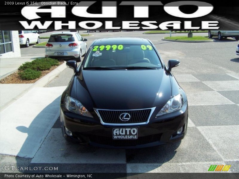 Obsidian Black / Ecru 2009 Lexus IS 350