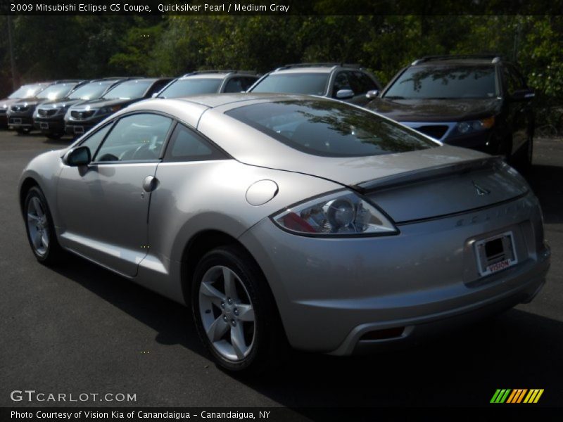 Quicksilver Pearl / Medium Gray 2009 Mitsubishi Eclipse GS Coupe