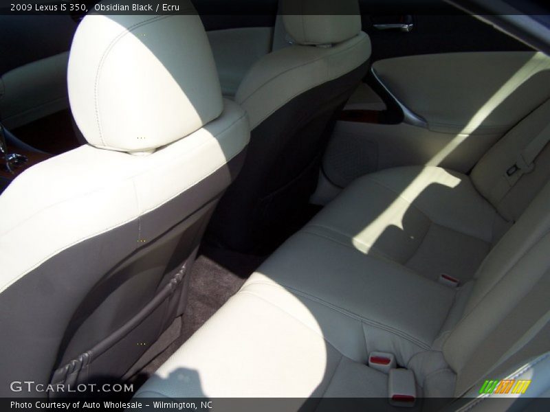 Obsidian Black / Ecru 2009 Lexus IS 350