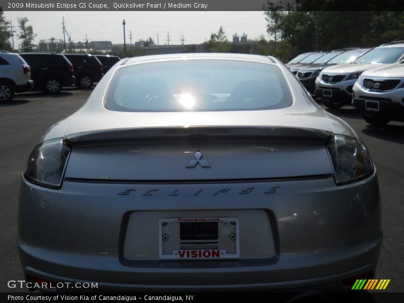 Quicksilver Pearl / Medium Gray 2009 Mitsubishi Eclipse GS Coupe