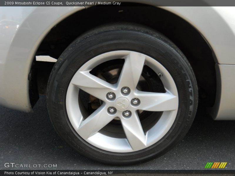 Quicksilver Pearl / Medium Gray 2009 Mitsubishi Eclipse GS Coupe