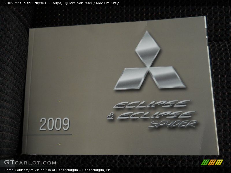 Quicksilver Pearl / Medium Gray 2009 Mitsubishi Eclipse GS Coupe