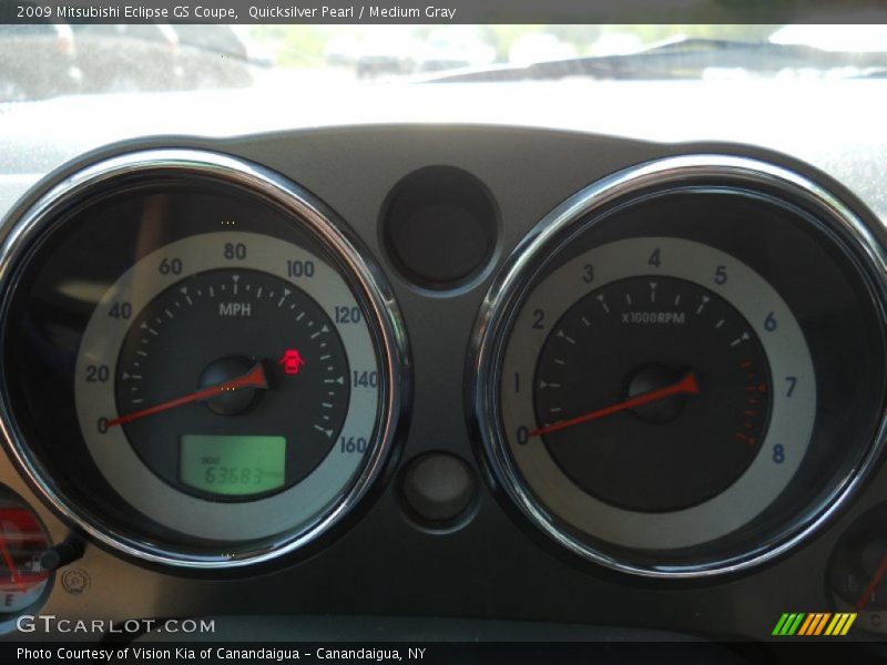 Quicksilver Pearl / Medium Gray 2009 Mitsubishi Eclipse GS Coupe