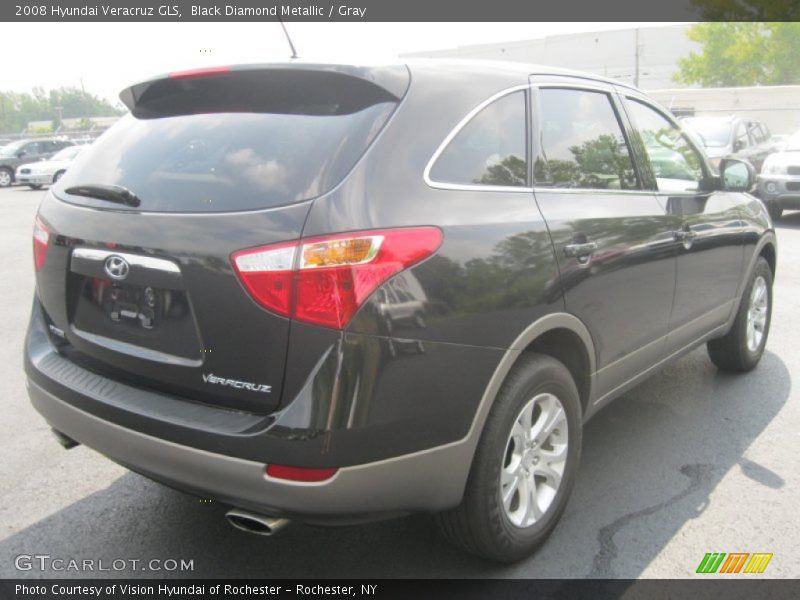 Black Diamond Metallic / Gray 2008 Hyundai Veracruz GLS