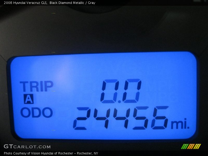 Black Diamond Metallic / Gray 2008 Hyundai Veracruz GLS