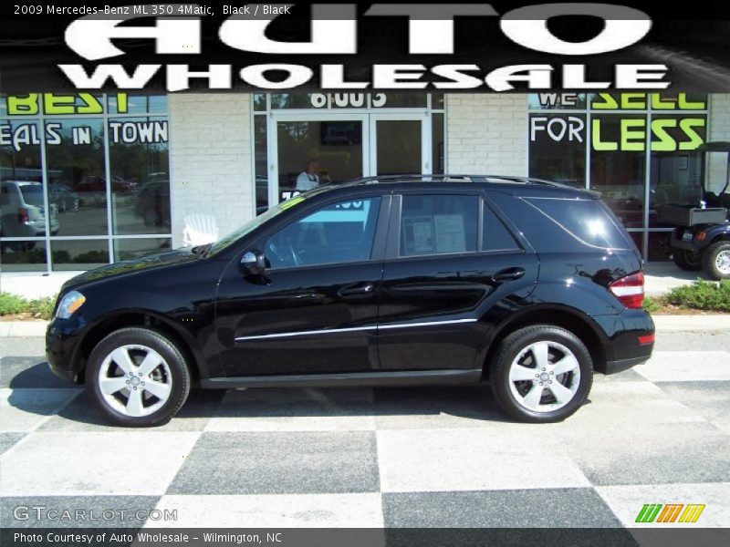 Black / Black 2009 Mercedes-Benz ML 350 4Matic