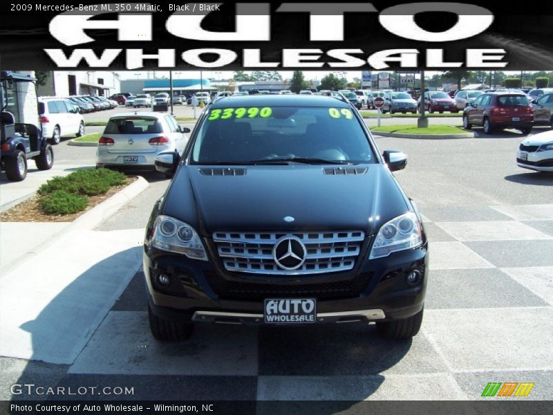 Black / Black 2009 Mercedes-Benz ML 350 4Matic