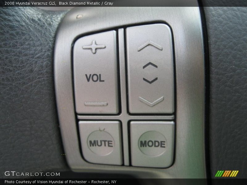 Black Diamond Metallic / Gray 2008 Hyundai Veracruz GLS