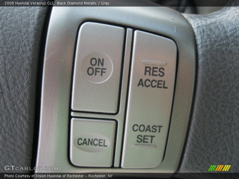 Black Diamond Metallic / Gray 2008 Hyundai Veracruz GLS