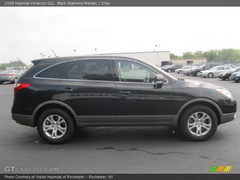 Black Diamond Metallic / Gray 2008 Hyundai Veracruz GLS