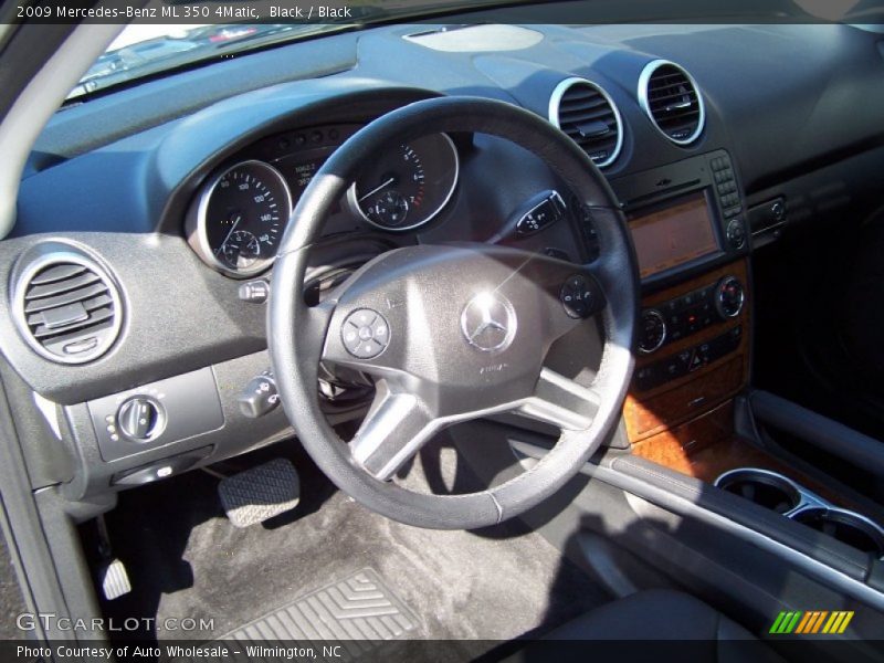 Black / Black 2009 Mercedes-Benz ML 350 4Matic