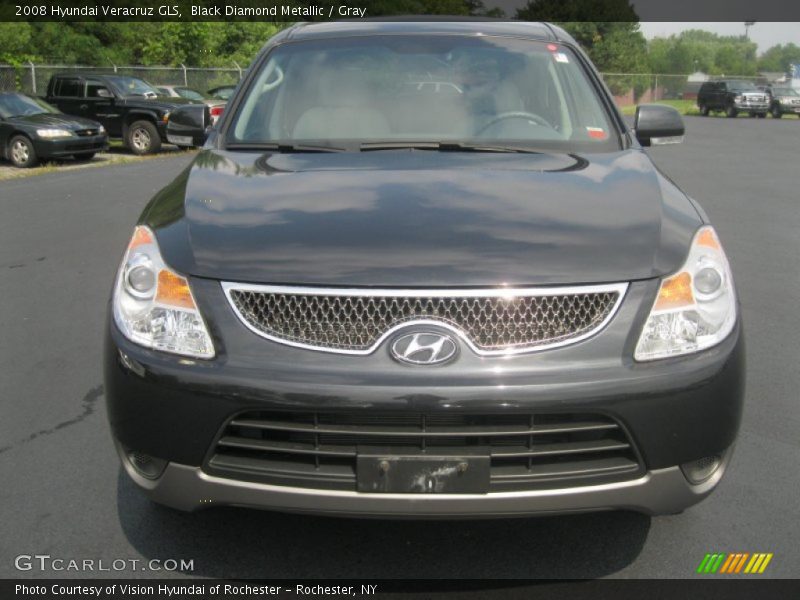 Black Diamond Metallic / Gray 2008 Hyundai Veracruz GLS