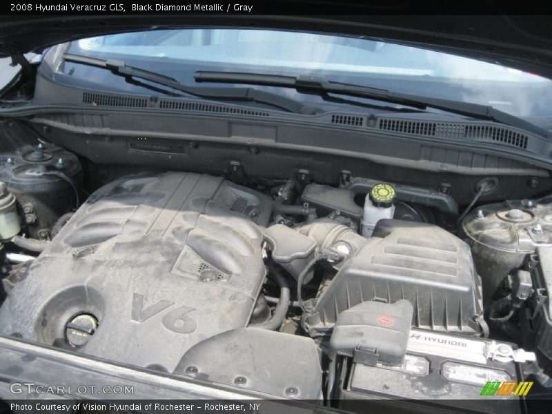 Black Diamond Metallic / Gray 2008 Hyundai Veracruz GLS
