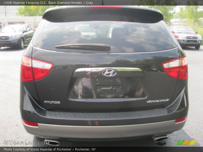 Black Diamond Metallic / Gray 2008 Hyundai Veracruz GLS