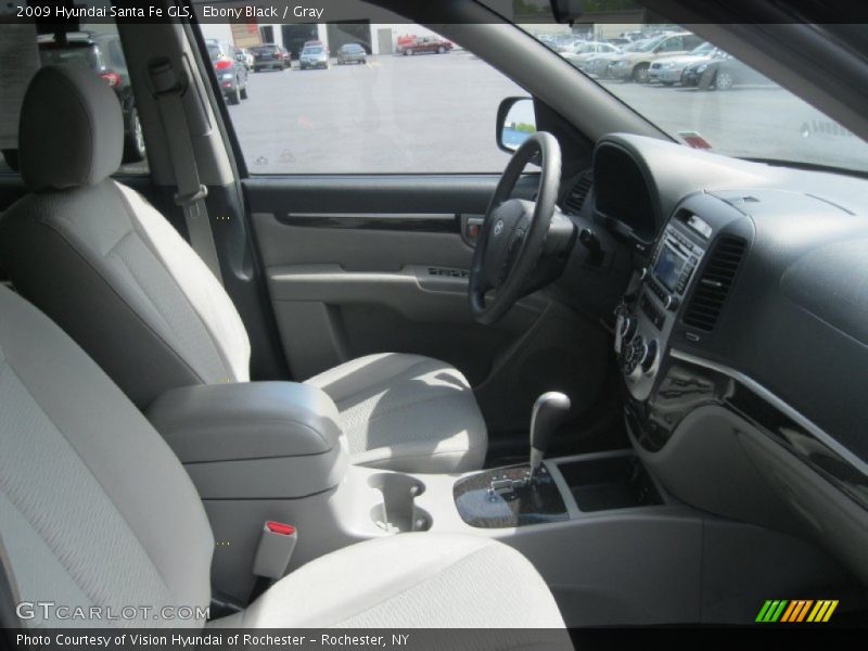 Ebony Black / Gray 2009 Hyundai Santa Fe GLS