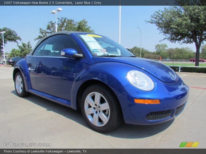Laser Blue / Grey 2007 Volkswagen New Beetle 2.5 Convertible