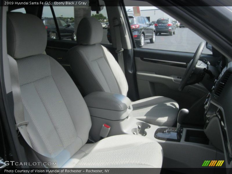 Ebony Black / Gray 2009 Hyundai Santa Fe GLS