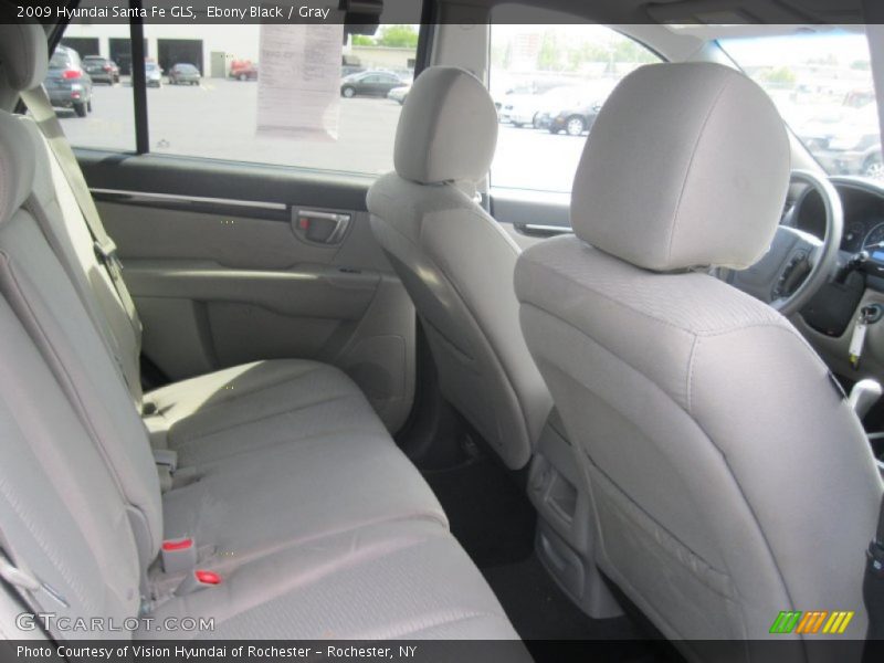 Ebony Black / Gray 2009 Hyundai Santa Fe GLS