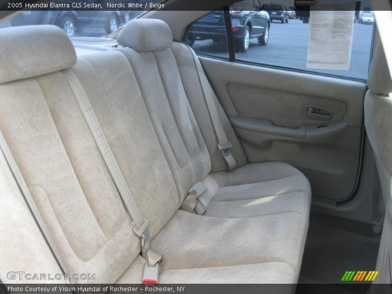 Nordic White / Beige 2005 Hyundai Elantra GLS Sedan
