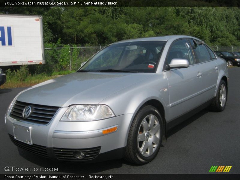 Satin Silver Metallic / Black 2001 Volkswagen Passat GLX Sedan