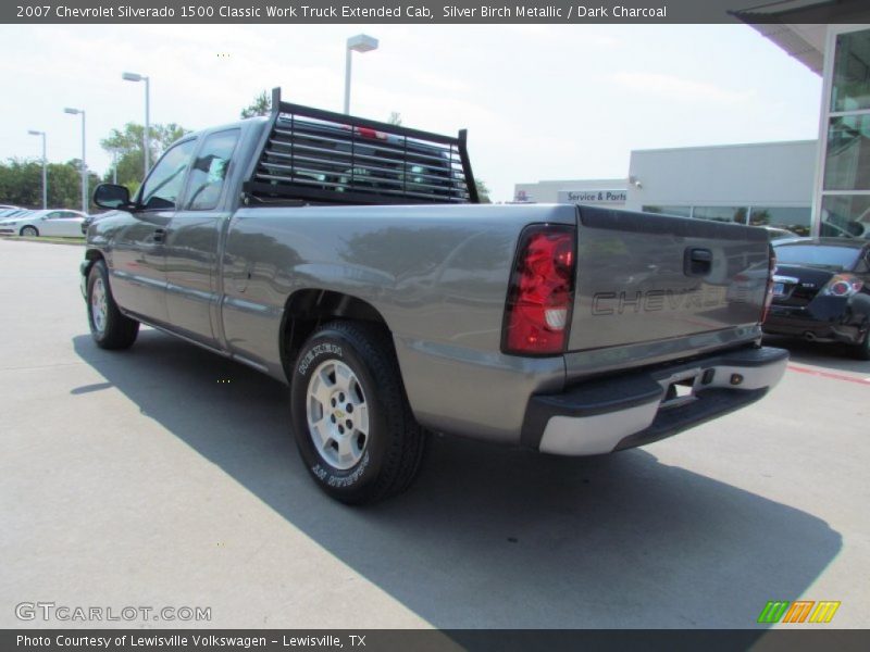 Silver Birch Metallic / Dark Charcoal 2007 Chevrolet Silverado 1500 Classic Work Truck Extended Cab