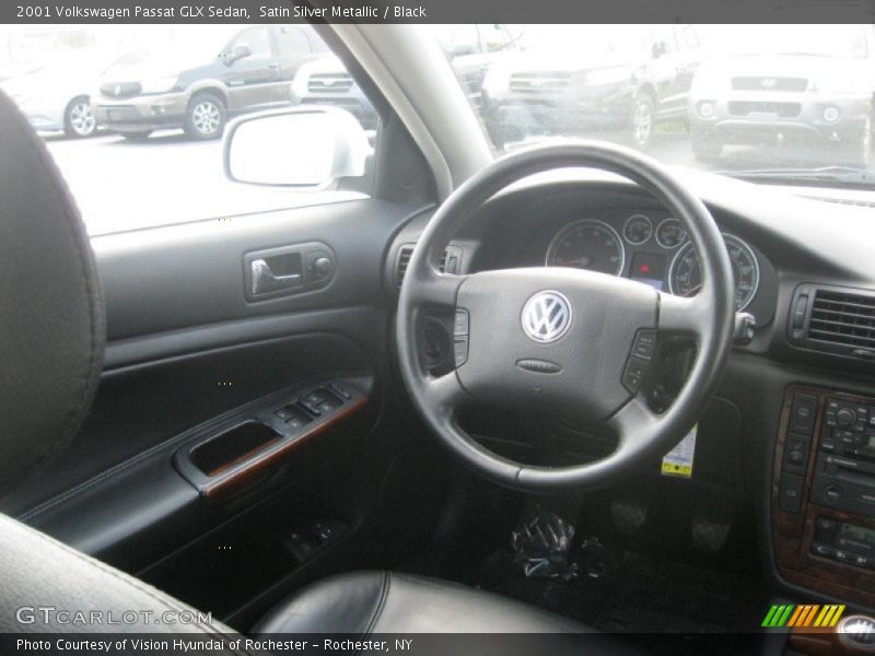 Satin Silver Metallic / Black 2001 Volkswagen Passat GLX Sedan