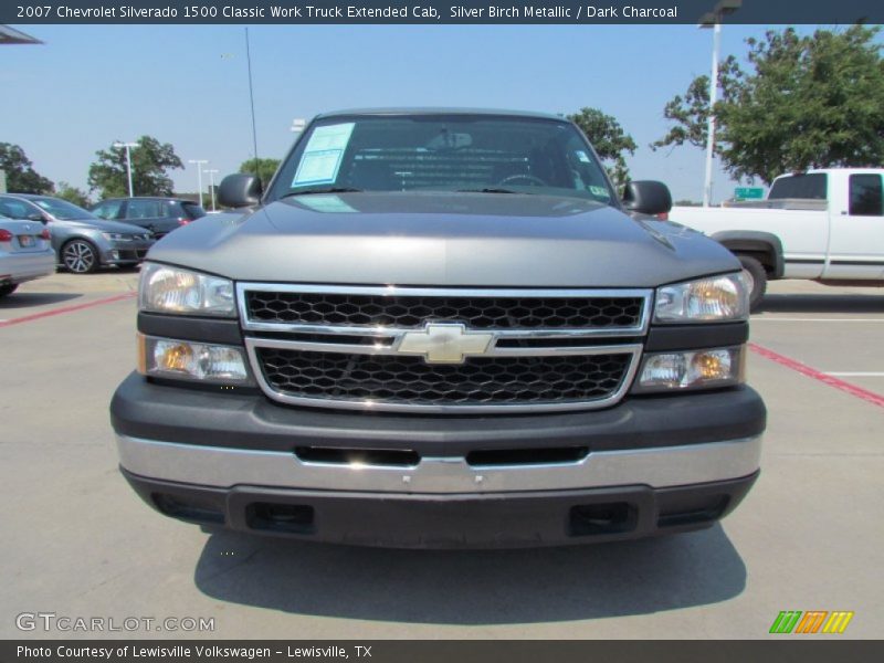 Silver Birch Metallic / Dark Charcoal 2007 Chevrolet Silverado 1500 Classic Work Truck Extended Cab