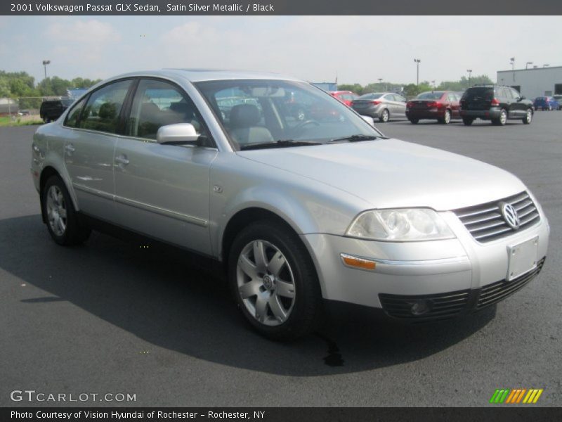 Satin Silver Metallic / Black 2001 Volkswagen Passat GLX Sedan