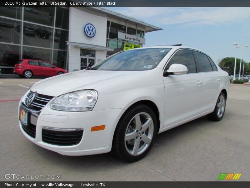 Candy White / Titan Black 2010 Volkswagen Jetta TDI Sedan
