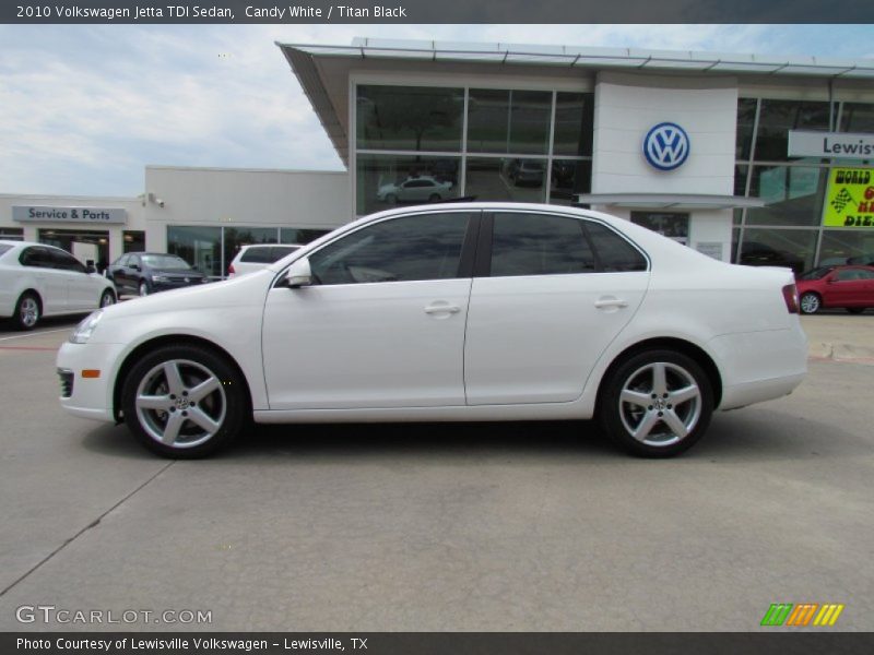 Candy White / Titan Black 2010 Volkswagen Jetta TDI Sedan