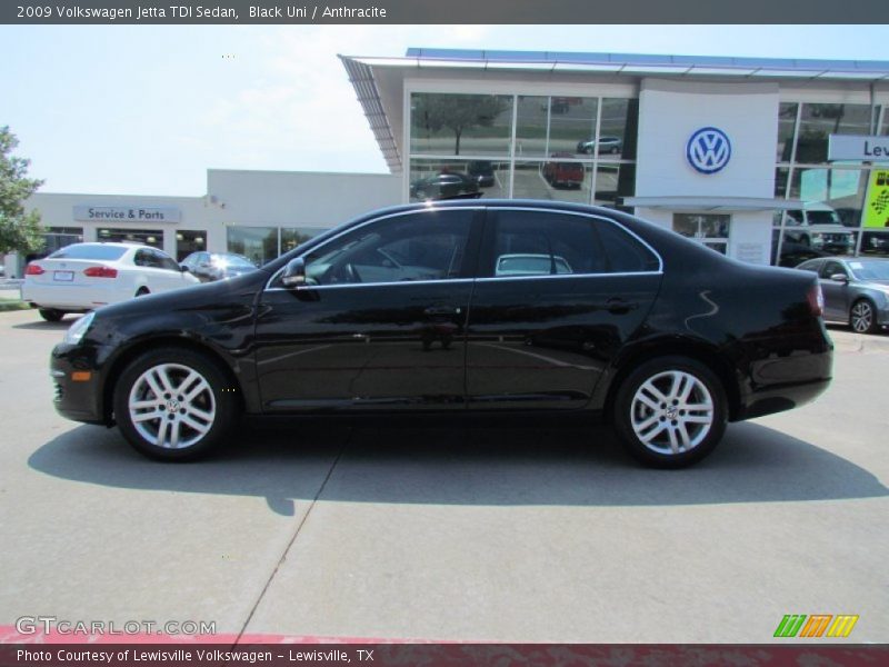 Black Uni / Anthracite 2009 Volkswagen Jetta TDI Sedan
