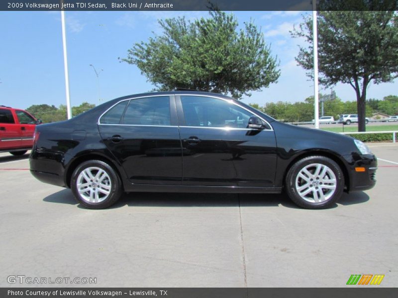Black Uni / Anthracite 2009 Volkswagen Jetta TDI Sedan